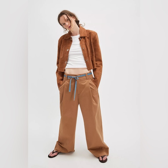 NWT! FP Free People Buckle Back Trousers Sz 6 - Picture 4 of 6